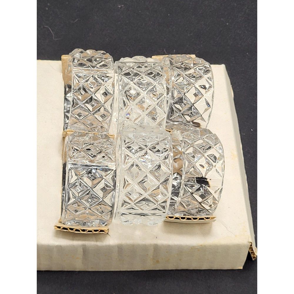 Italian Crystal Napkin Rings - Picture 7 of 7